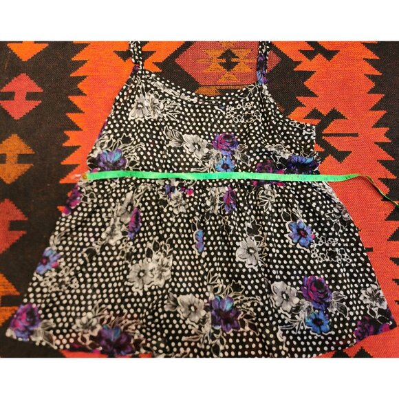 Torrid Women's Plus Size 2 Polka Dot & Floral Print Camisole Swing Top. - Picture 5 of 10
